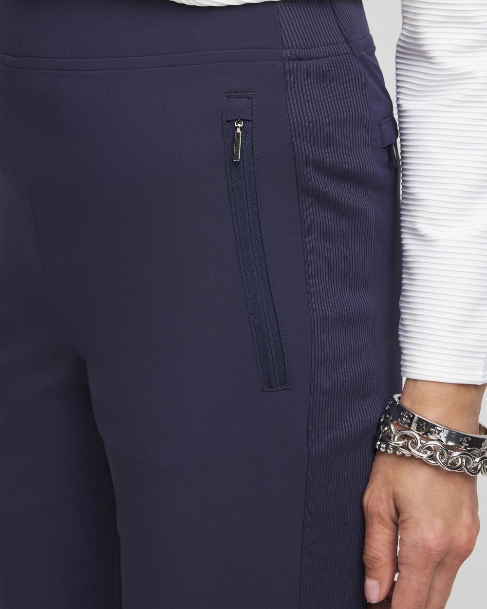 Zenergy® UPF Ribbed Side Ankle Pants | Chico's